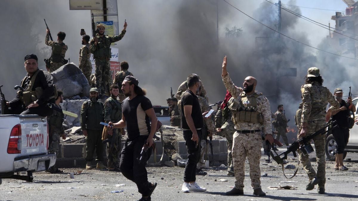 In Sweida, 'it’s chaos outside, there are terrorists in the streets'