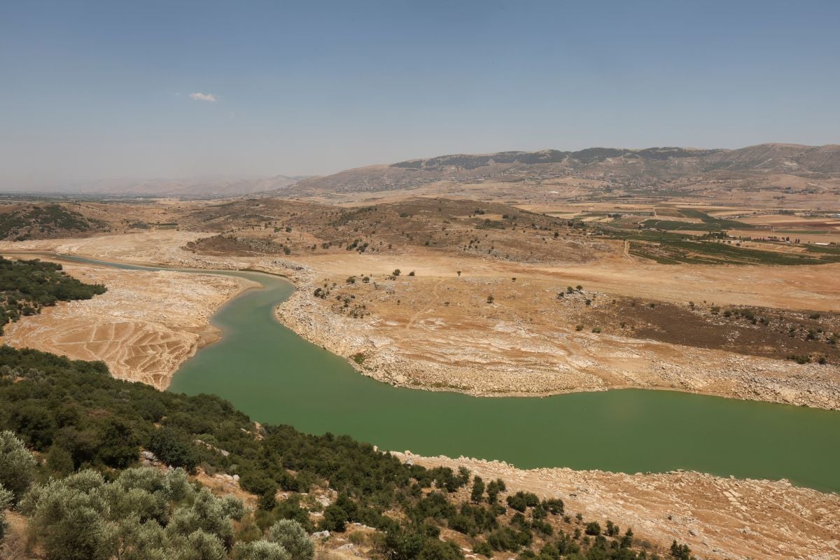 Qaraoun Lake reaches its lowest level ever recorded Qaraoun Lake reaches its lowest level ever recorded