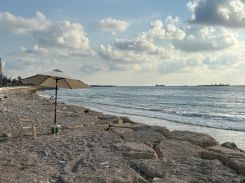 A lifeguard's post on the public beach in Saida, empty after sundown, on July 19, 2025. (Credit: Lilia Geha/L’Orient-Le Jour)