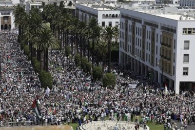 Grande manifestation au Maroc contre la situation « insoutenable » à Gaza 