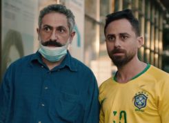 A coach and his patient, or when roles are reversed in Wissam Charaf's short film “Don't Panic.” Photo provided by the production company.