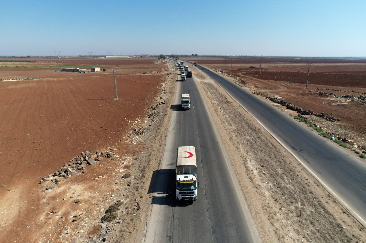 New aid convoy enters Sweida