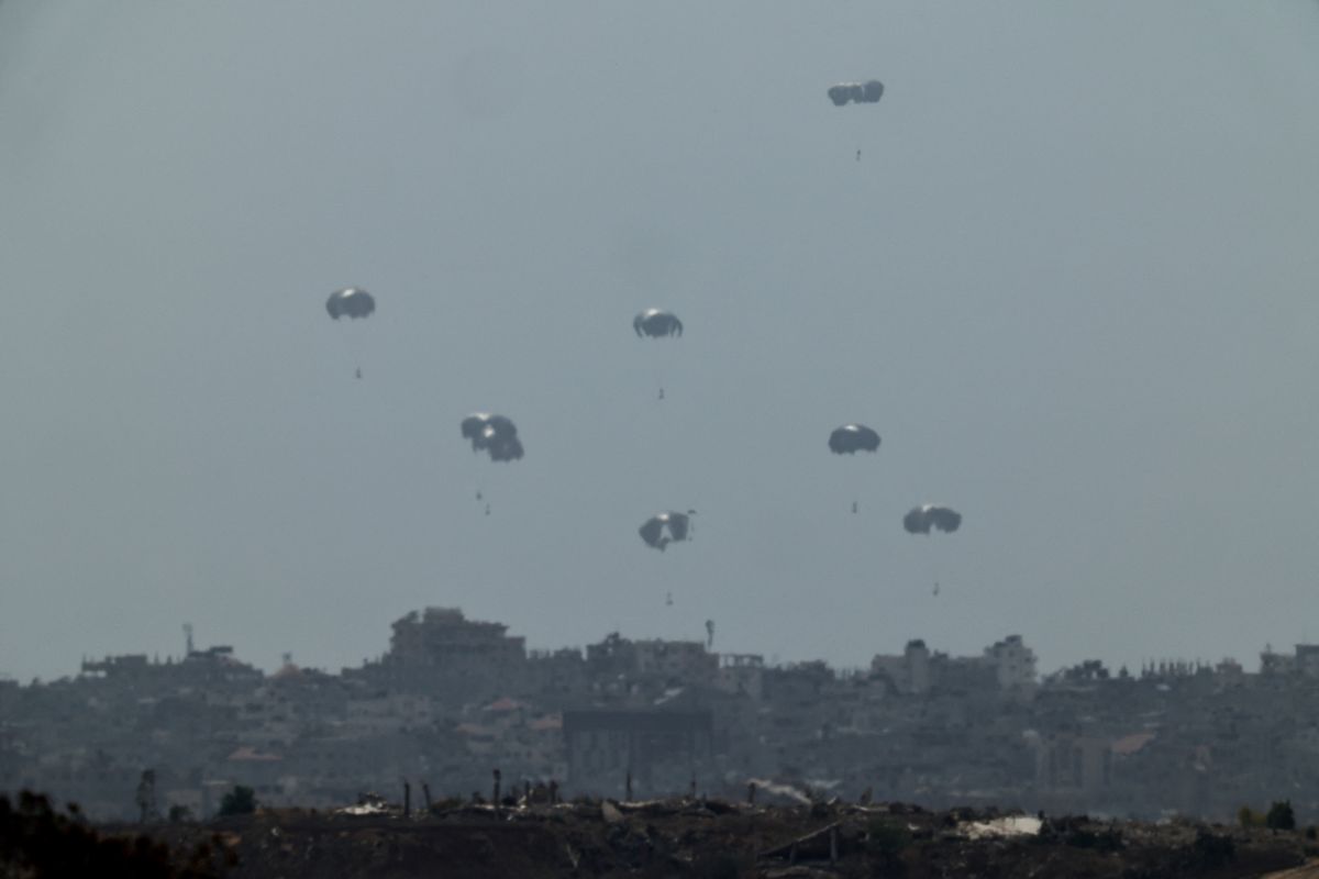 UK carried out air drops of aid over Gaza