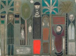 Lorna Selim, « Orchard », 1962. Collection Ibrahimi Bagdad, Irak-Amman, Jordan.