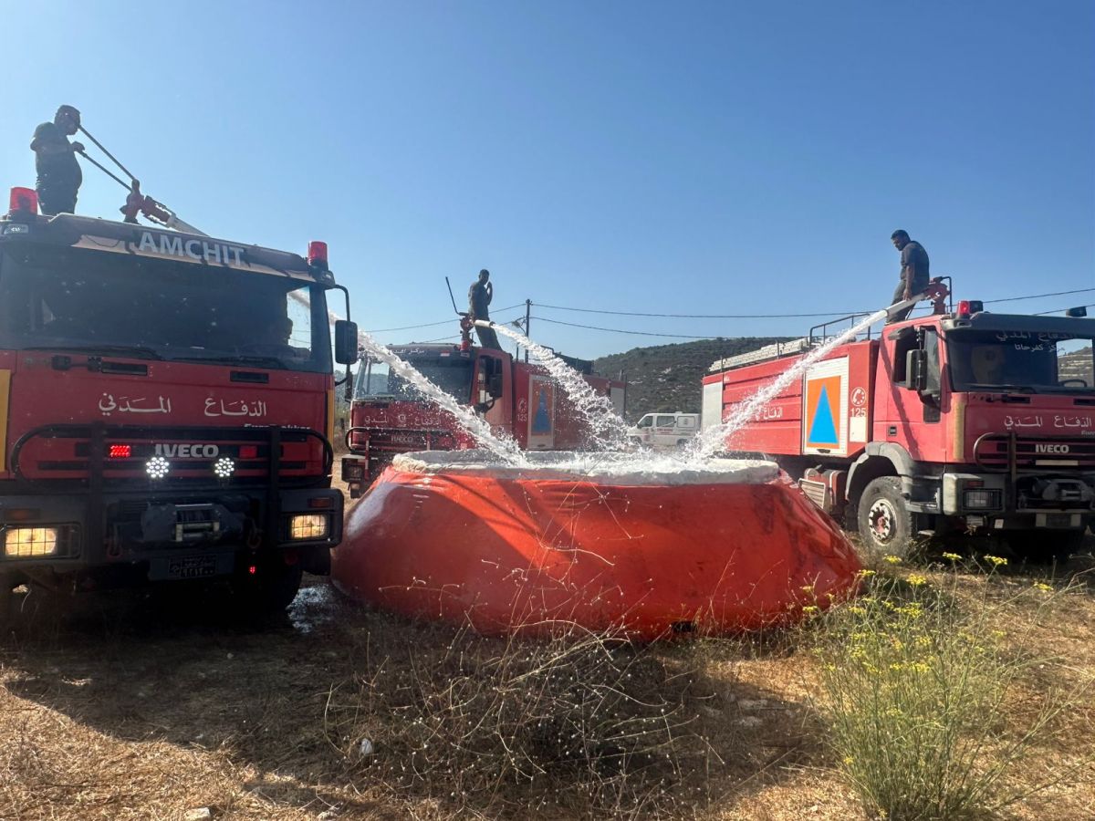 La Défense civile intervient sur plusieurs incendies majeurs, dont un dans la vallée de Nahr el-Joz