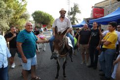 The Donkey race in the village of Roum, in southern Lebanon, in August 2025. (Photo sent by Johnny Haddad to L'Orient Today)