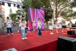 Theatrical plays and dances for children took place in Roum, southern Lebanon during the Roum Festivals.  (Photo sent by Johnny Haddad to L'Orient Today)