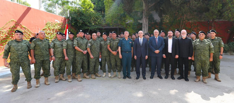 Ahmad Hajjar au siège de la brigade des gardiens de Beyrouth