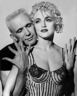 Gaultier et Madonna, tout deux au sommet de leurs arts à la fin des années 1980. Photo tirée du compte Instagram @madonna
