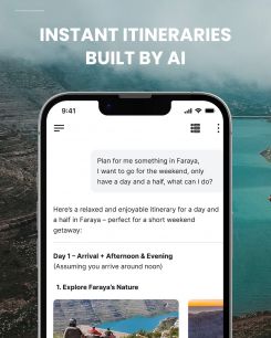 Publicité de l'application envoyée par le bureau de presse du ministère du tourisme.