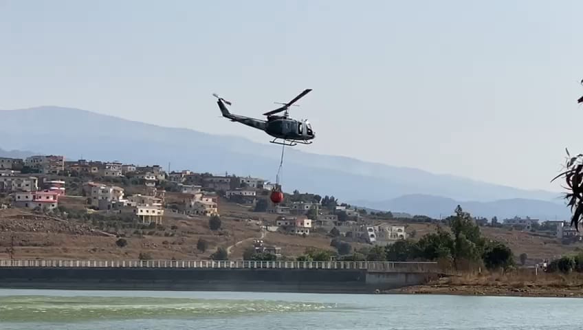 Important incendie sur les hauteurs de Qobeyat au Akkar