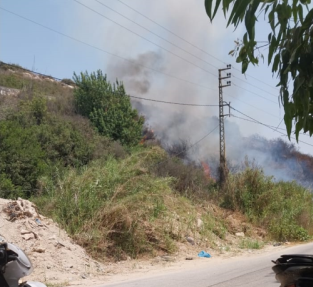 Incendies près du Litani et à Biré, dans le Akkar