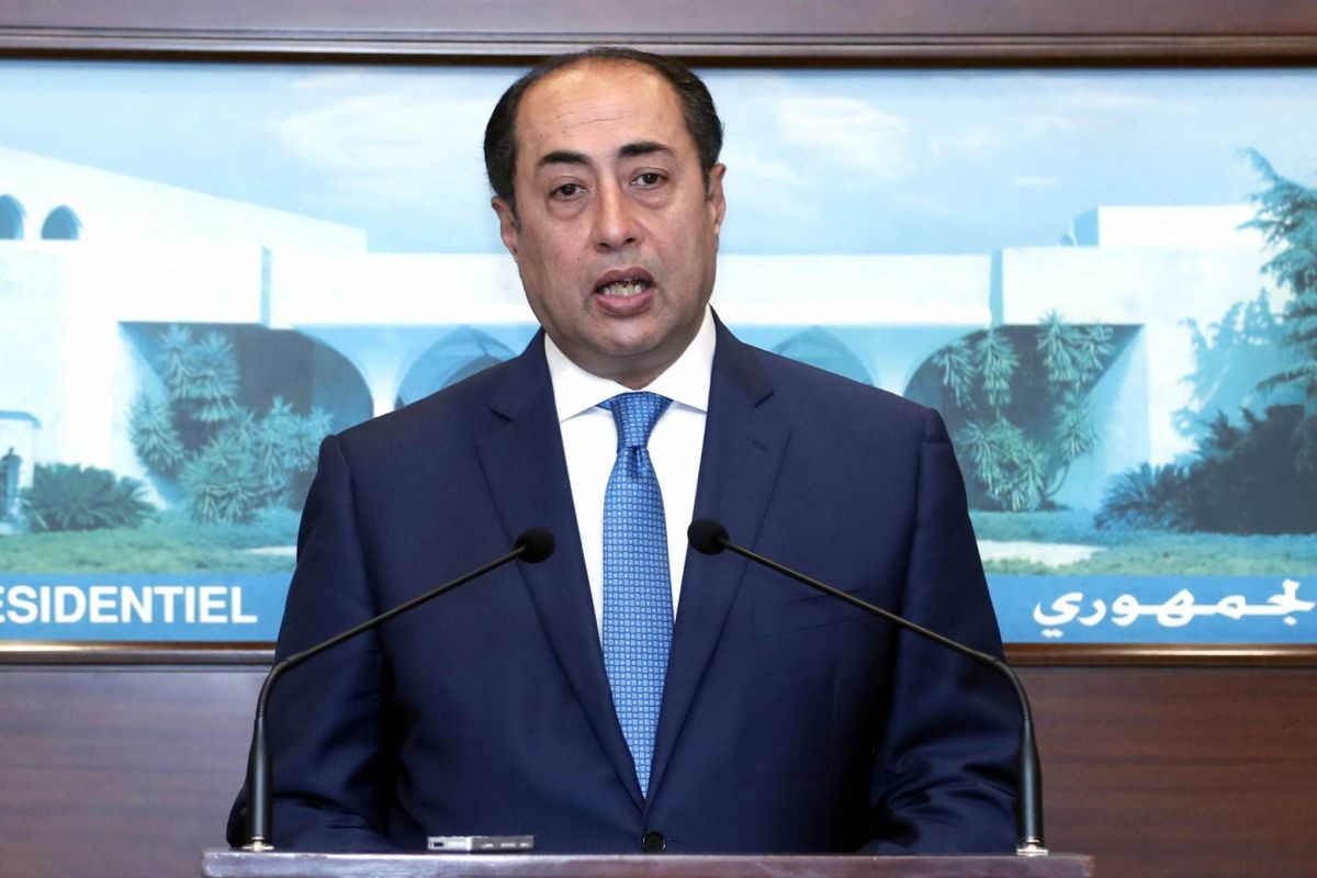 Le secrétaire général adjoint de la Ligue Hossam Zaki mercredi soir à Beyrouth