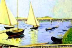 A painting by Wafaa Nazer. (Photo sent to L'Orient Today)
