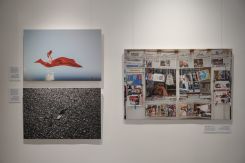 Un accrochage dense qui retrace l’itinéraire d’un pays et d’un peuple en lutte pour bâtir une patrie. Photo de l'exposition Mohammad Yassine