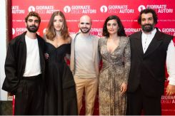 De gauche à droite: Hasan Akil, Nadyn Chalhoub, Cyril Aris, Mounia Akl et Tino Karam. Giornate degli autori, Moris Puccio)