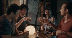 Les quatre personnages de « BornStars » :  JD (Tony Eli Kanaan), Mazen (Nour Hajjar), Sam (Élie Njeim), Ali (Ziad Saliba). Photo DR