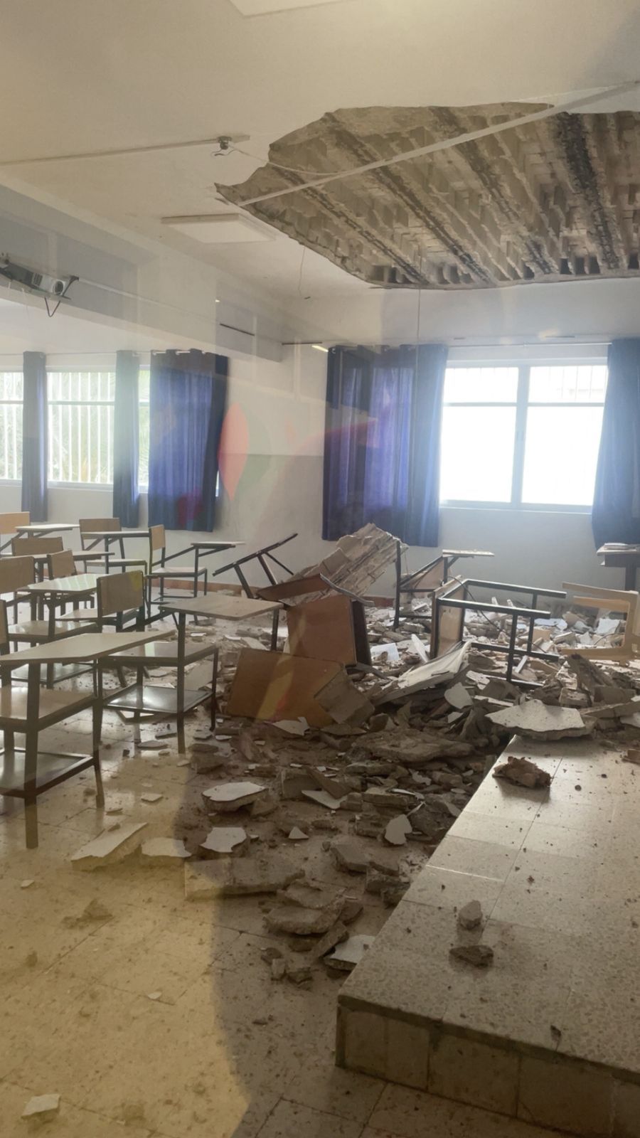 Un plafond d'une école s'effondre à Saïda, sans faire de blessés