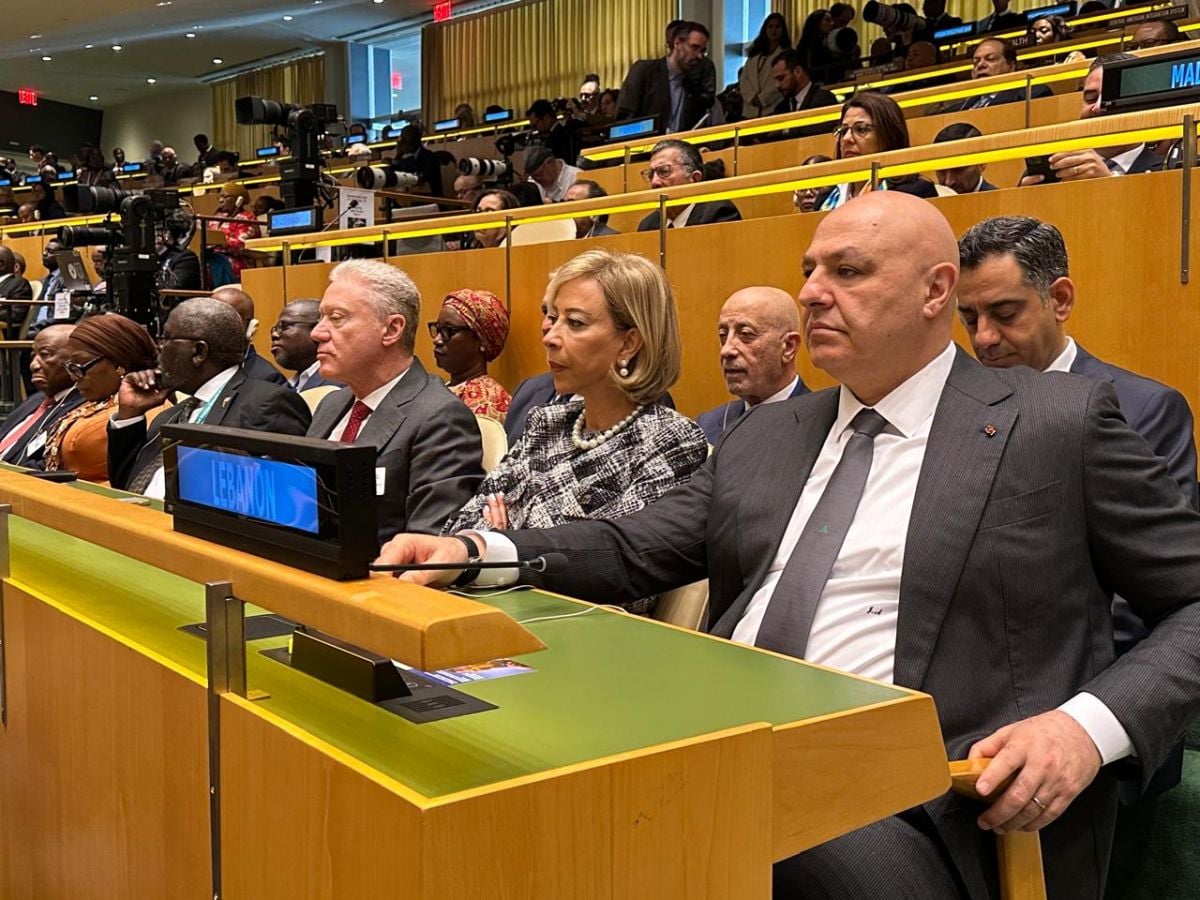 Joseph Aoun assiste à l'ouverture de l'Assemblée générale et s'entretient avec Guterres