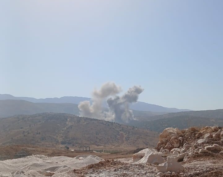 Frappes israéliennes sur les hauteurs du caza de Baalbeck, dans l'est du Liban 