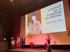 Sabine Sciortino, directrice de l’Institut français du Liban et Sarra Ghorbal, attachée pour le livre et le débat d’idées et commissaire du festival Beyrouth Livres. Photo DR