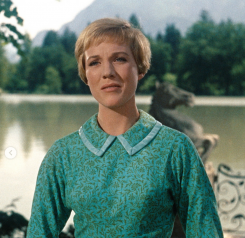 Julie Andrews, unforgettable Maria in "The Sound of Music." Photo taken from the Instagram account @soundofmusic