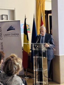 Le ministre de la Culture Ghassan Salamé. Avec l’aimable autorisation de l’ambassade de Belgique au Liban 