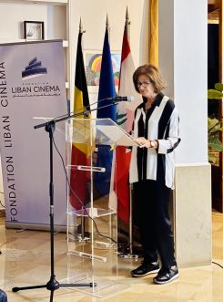 Maya de Freige, présidente de la Fondation Liban Cinéma. Avec l’aimable autorisation de l’ambassade de Belgique au Liban 