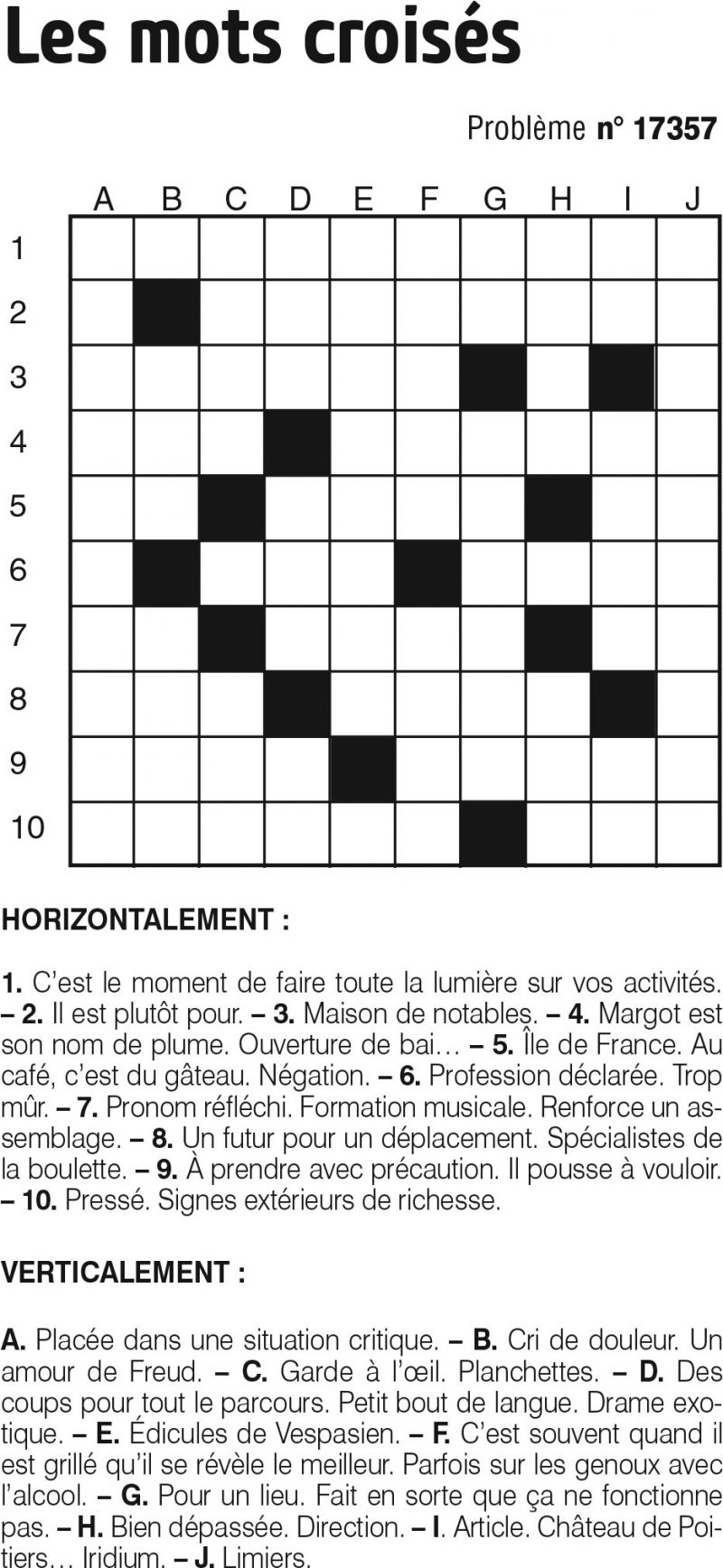 Les mots croisés