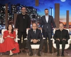 Les cinq "sharks" libanais réunis sur le plateau : Christine Assouad, Georges Karam, Alain Bejjani, Hassan Ezzedine et Maroun Chammas. Photo DR