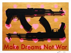 "Make Dreams Not War" by Marwan Chamaa. (Credit: The artist)