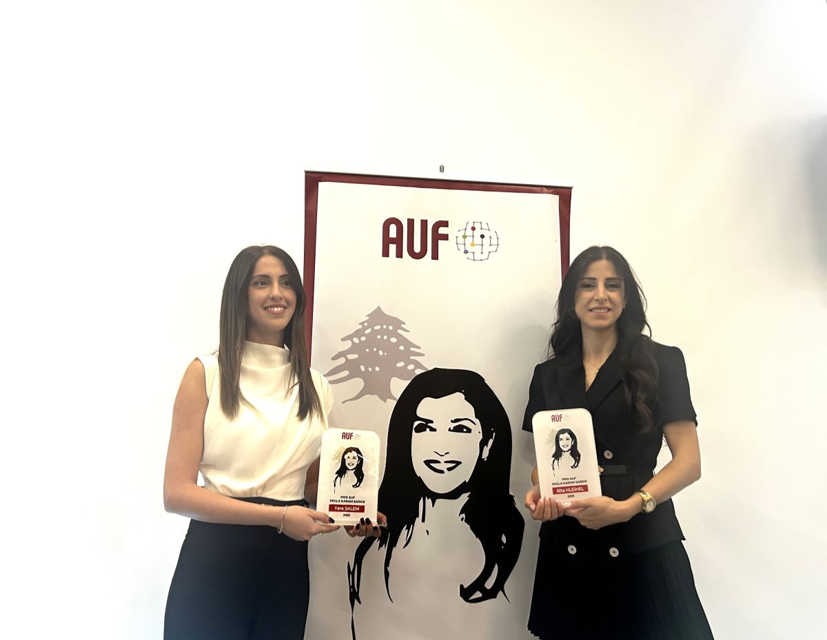 Rita Hleihel et Yara Salem, lauréates du prix AUF Dolla Karam Sarkis 2025