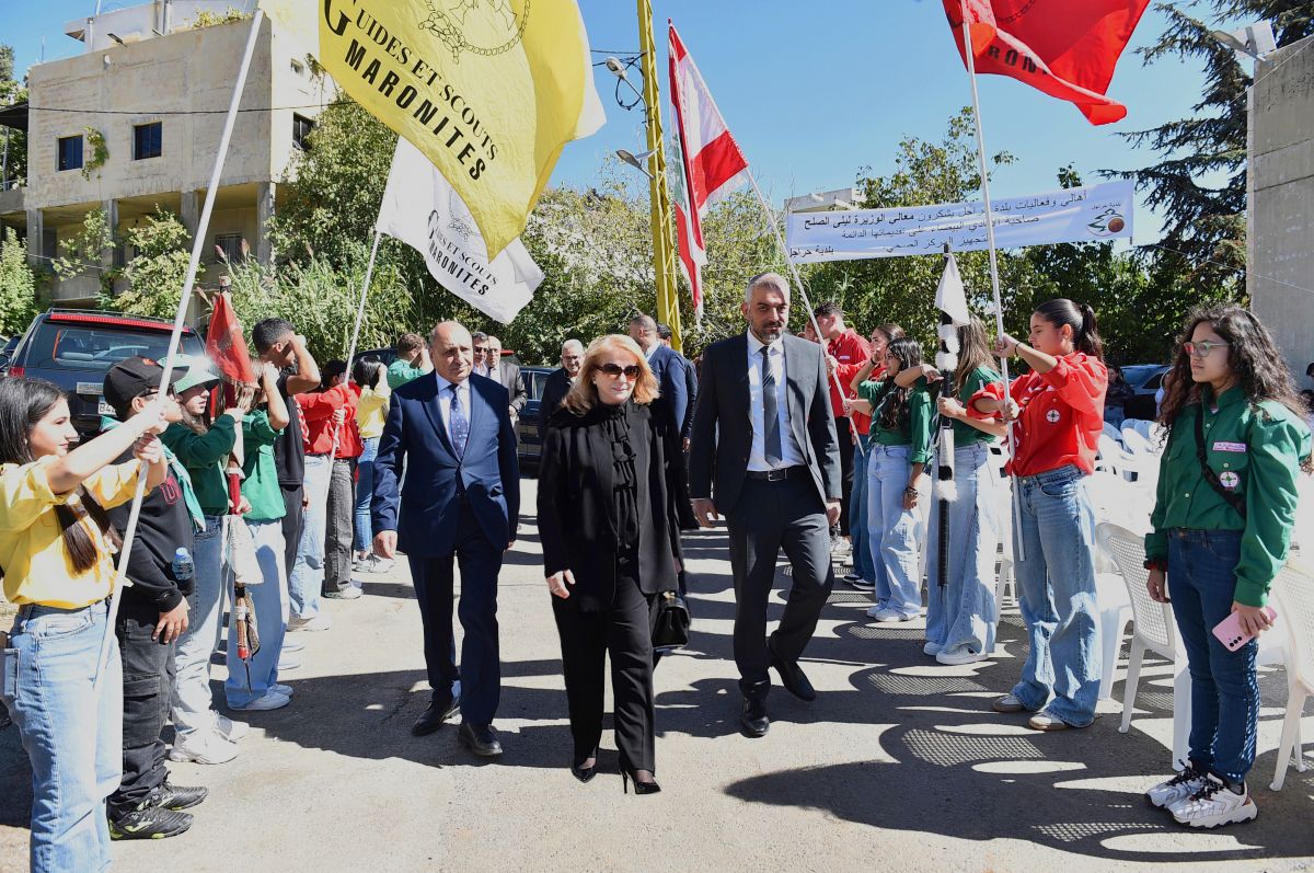 Leila Solh Hamadé au centre médical de Hrajel soutenu par la Fondation al-Walid ben Talal