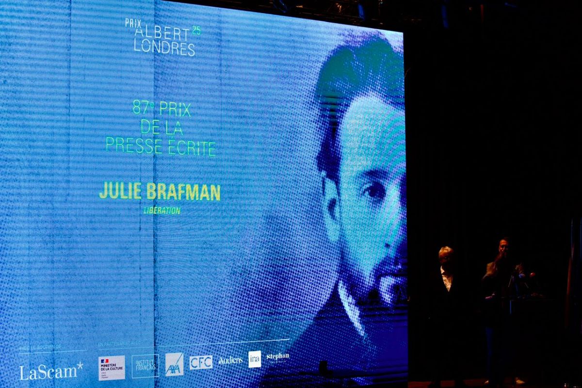 Julie Brafman wins the 87th Albert Londres Prize awarded in Beirut