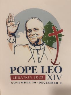 Le logo officiel de la visite du Pape Léon XIV au Liban