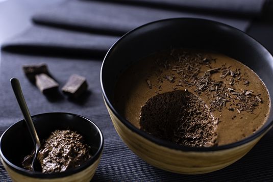 Karine Zablit's creamy and comforting chocolate mousse