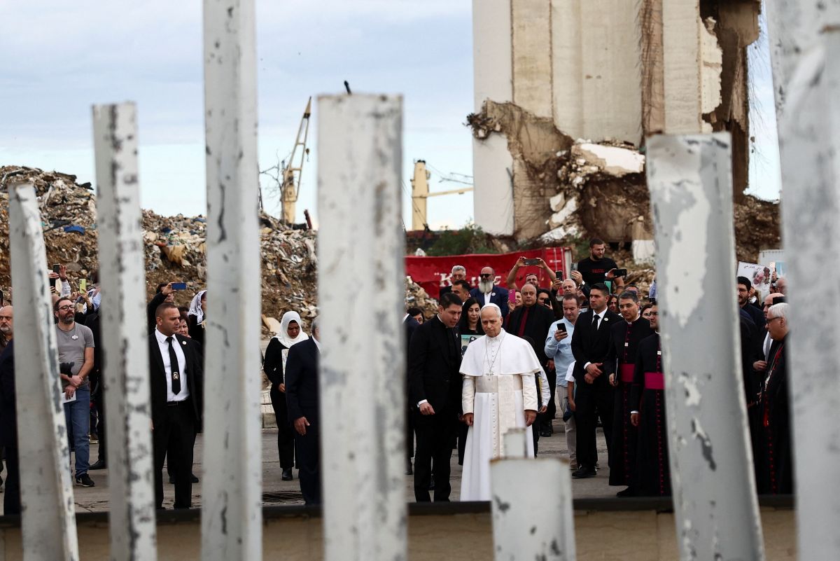 Au port de Beyrouth, l’intime et émouvant hommage de Léon XIV aux victimes du 4-Août
