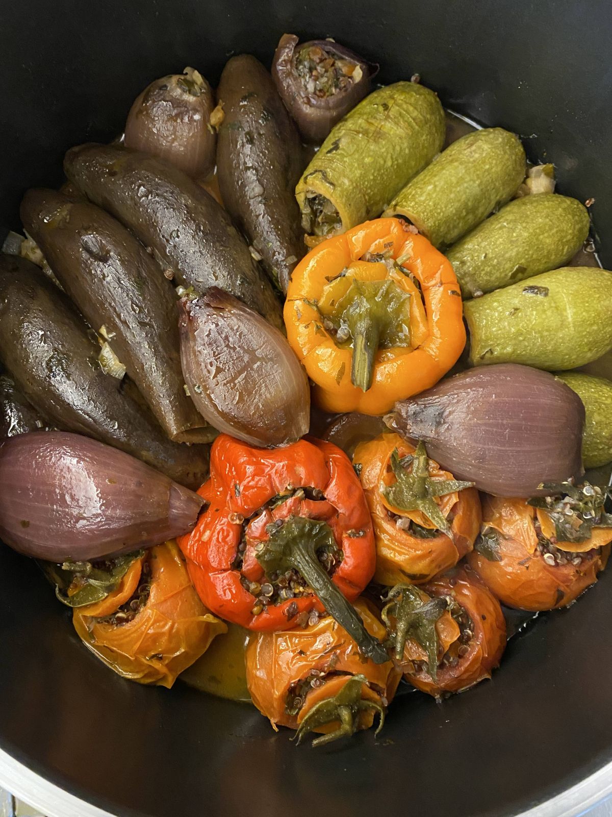 Joanna Kassem's quinoa-stuffed vegetables