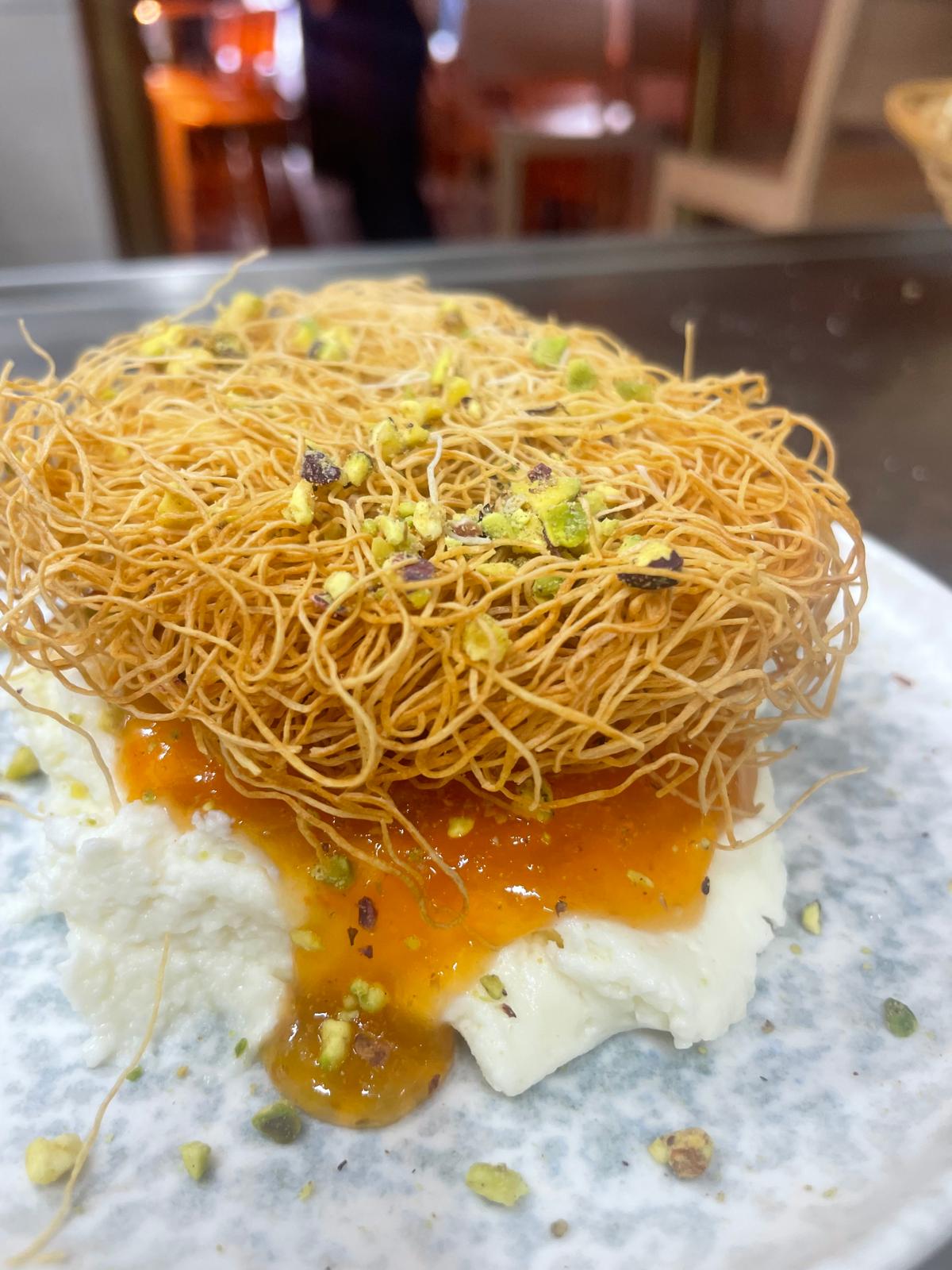 Karim Haidar's ossmaliyeh with persimmon