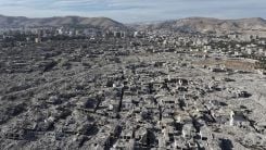 L'ampleur des dégâts dans les faubourgs nord-est de Damas, suite à 14 années de guerre civile en Syrie. Photo Omar Haj Kadour/AFP