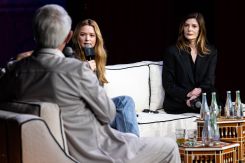 Virginie Efira au Festival de Marrakech lors de sa conversation publique avec Chiara Mastroianni. Photo avec l'aimable autorisation du Festival de Marrakech