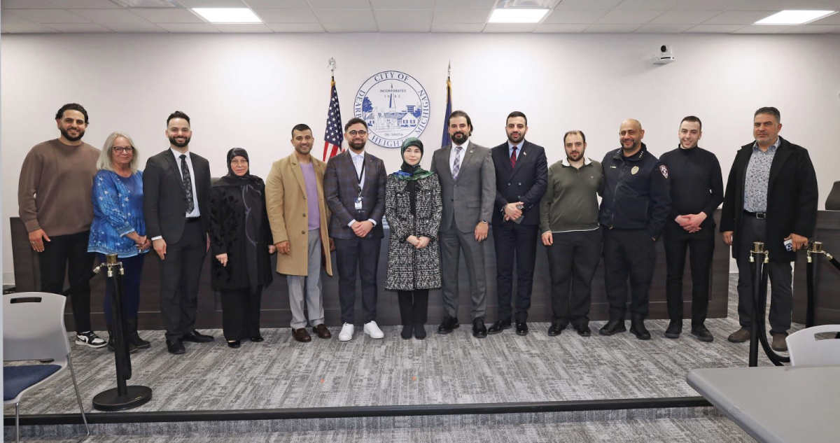 In Michigan, MP Inaya Ezzeddine meets Dearborn officials of Lebanese descent