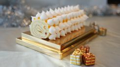 La bûche à l’orange amère d’Aline Kamakian. Photo Téa Ziadé/L'OLJ