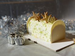 La bûche au citron de la pâtisserie Émotions . Photo Téa Ziadé/ L'OLJ
