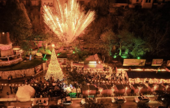 Le village de Noël à Aley, le 12 décembre 2025. Photo Kamil al-Rayess / Aley Municipality 