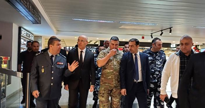 Hajjar effectue une tournée d’inspection à l’Aéroport international de Beyrouth