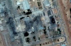 Satellite image showing destroyed buildings at the Isfahan Nuclear Technology Center in Iran on June 22, 2025. (Credit: Maxar Technologies/Handout via Reuters)
