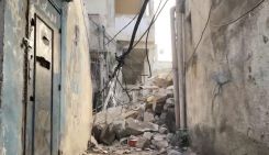 Des parties d'un immeuble résidentiel du quartier de Dhar al-Maghr à Tripoli se sont effondrées le 7 janvier 2026. (Avec l’aimable autorisation de Michel Hallak/L’Orient Today)