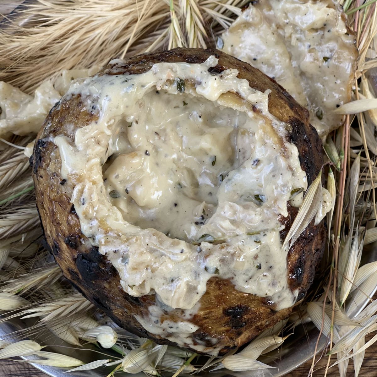 Chef Youssef Akiki's celeriac raclette, tartiflette-style