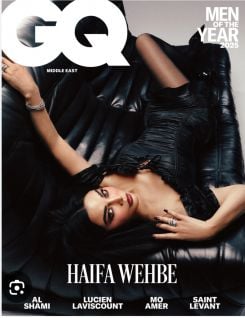 Haifa Wehbé. Crédit : Magazine GQ Middle East